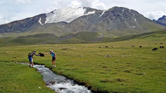 Hiking in Mongolia